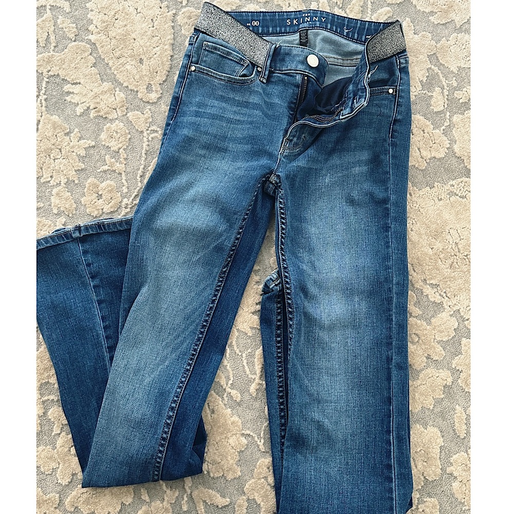 WHBM skinny flare pants -